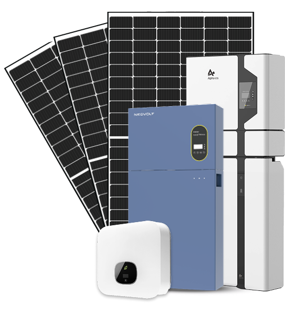 Different solar panel packages in one solar setup