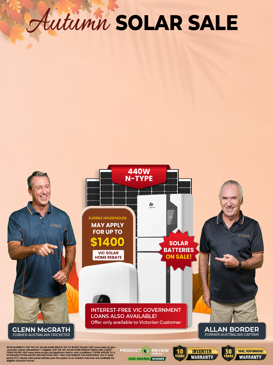 solar panel system sale mobile banner for Australian location